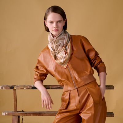 オレンジ - レディス, スカーフ、ショール＆マフラー, スカーフ